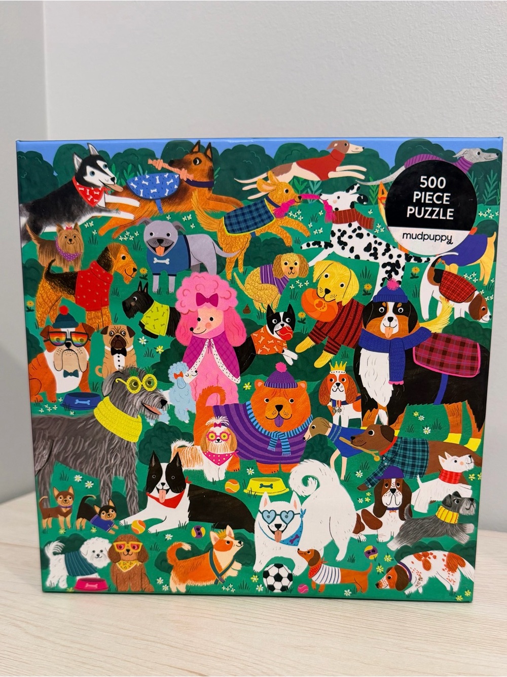 Mudpuppy Colorful Dogs 500-Piece Puzzle - Multicolor